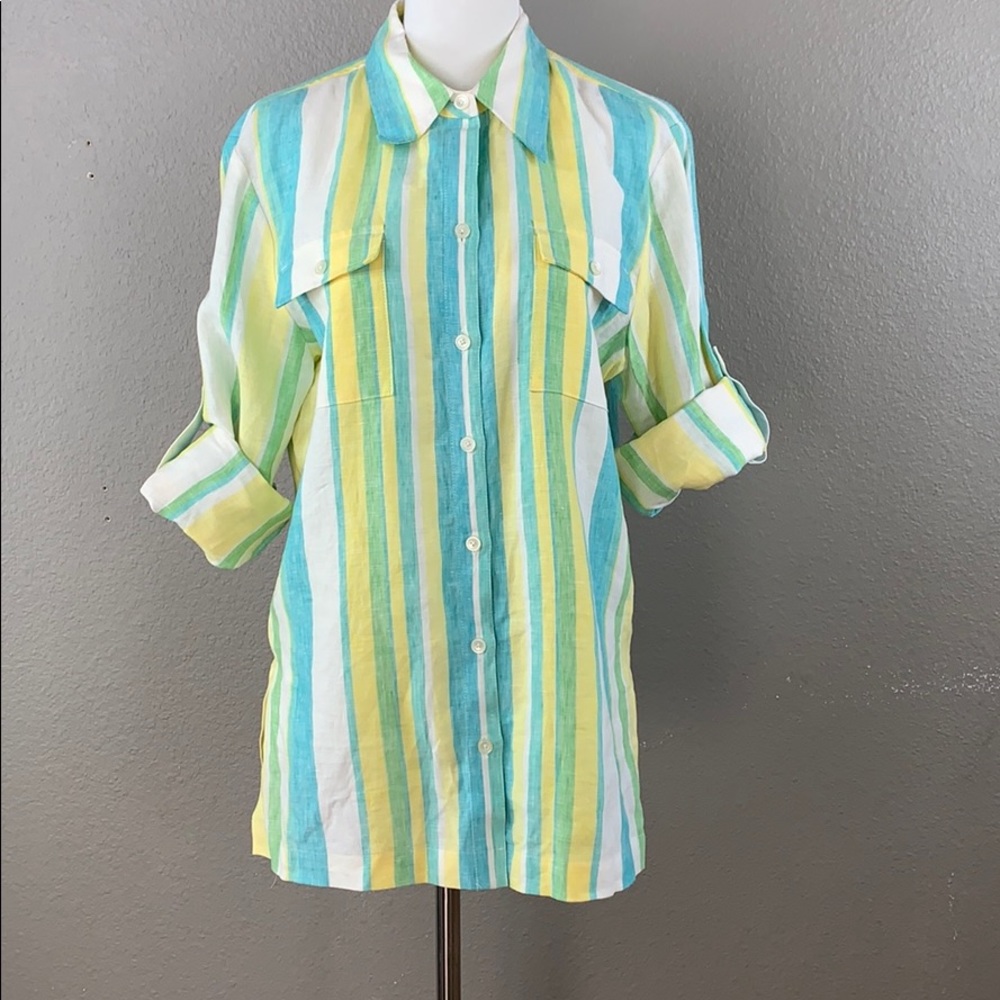 Summer linen button up